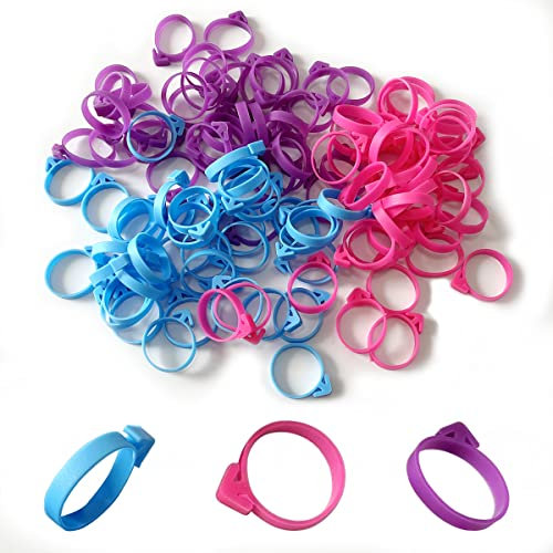 120 Pcs Twist Ties Icing Bag Ties 3 Colors Silicone Decoration Piping Bag Ties for Cake Decorating Supplies Cupcakes Cookies and Pastry