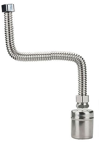 Kugelhahn-Set, Schwimmerventil Aus Edelstahl 304, 1/2 Zoll, Schwimmerventil + Verdicktes Wellrohr Aus Edelstahl 1/2 Zoll, Automatisches Füll- Und Absperrventil Für Wassertank, Wellrohr 60 cm Lang