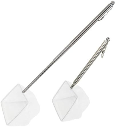 2 Pcs Aquarium Telescopic Shrimp Net, 5/7.5 Cm Tiny Fish Tank Net, Fish Net, Fish Tank Net, Aquariums With Extendable 5-15 Inch Long Handle, For Fish Tanks & Small Ponds