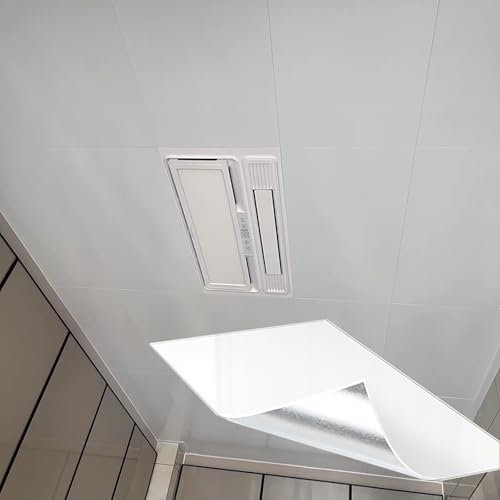 Deckenpaneele Deckenplatten Weiße dekorative Deckenplatten für Abziehen und Aufkleben, 5 10 20 30 40 50 Stück, kommerzielle leichte Deckenfliesen-Aufkleber für Garage/Küche/Keller/Waschküche(30pack,40