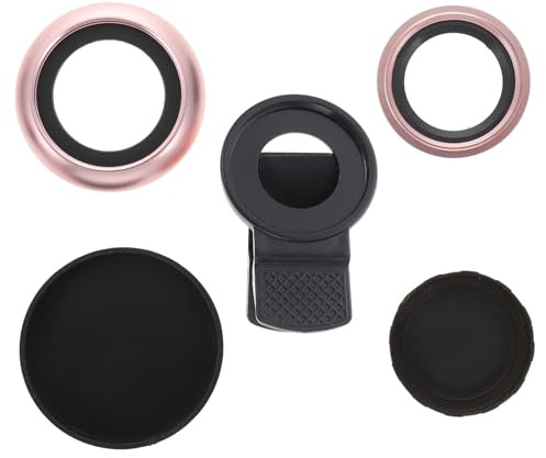 Lente Grandangolare 0, 45x per Cellulare, Macro 2 in 1 Oro | Acrilico e Vetro, Struttura Ottica 2 Gruppi da 2 Elementi, Diametro Porta 49mm e Interfaccia 37mm