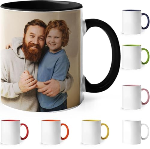 tostadora Personalisierte Tasse mit Foto & Text - Fototasse Selbst Gestalten Geschenk Geburtstag