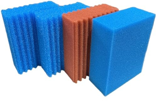 Koi- und Bonsaipark Herdecke KH Biotec Ersatzschwamm Set passend für Oase Biotec 5.1 /Biosmart 18000 Teichfilter 2 x grob blau 1 x fein rot 1 x blau sehr fein Filterschwamm