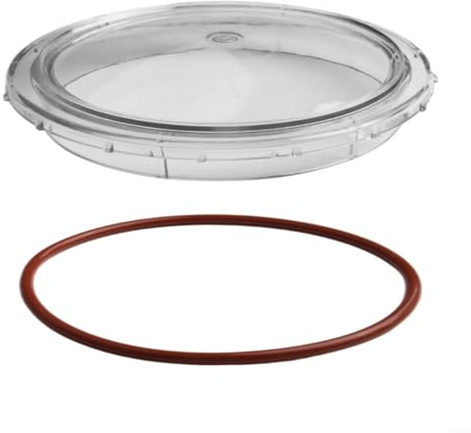 ARMYJY Couvercle de pompe de piscine, 350090 350091 pour pompes de spa creusées Pentair, couvercle en PVC transparent avec joint de 16 cm de diamètre