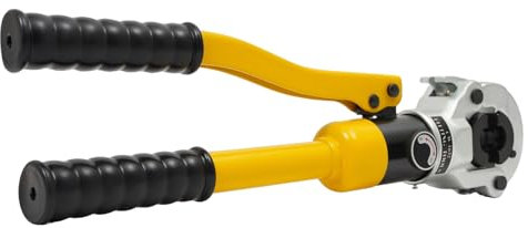 TouSuaRSi Pince à sertir hydraulique 8T - Profil V - Avec matrices de 16-20-25-32 mm - Mâchoires de sertissage à 360° - Pour tube composite et raccords TH Profil - Pince à sertir