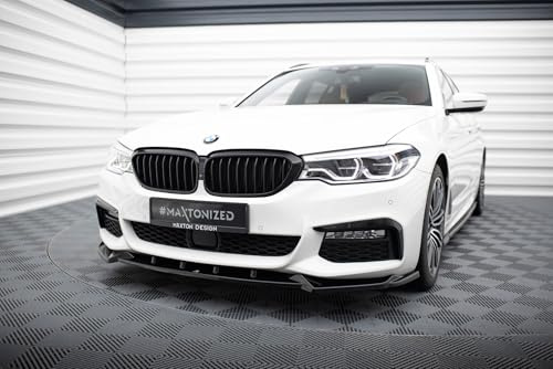 Maxton Design Frontlippe V.4 für BMW 5er M-Paket G30 / G31 (2017-2020) Hochglanz schwarz