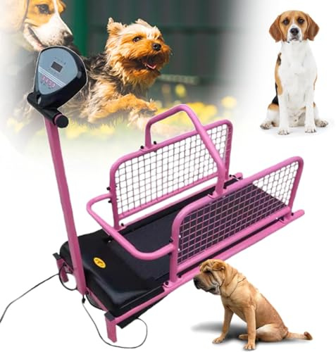 Generisch Dog Tracker, Indoor Pet Treadmill with LCD Display, Maximum Weight 176 lbs, Ideal for Small, Medium and Large Dogs