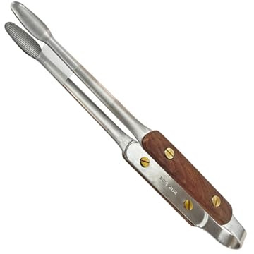 Set di 2 pinze per griglia, in acciaio inox, pinze di bloccaggio per cucinare grigliate accessori per barbecue all'aperto con bloccaggio in metallo