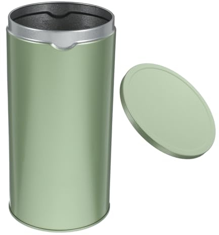 DEARMAMY Barattoli in Latta per Conservazione del tè Sfuso Coperchio Ermetico, Contenitori per Cucina Domestica per tè, Fagioli e Frutta Secca, Set da 2 Pezzi, Facile da Colore Casuale