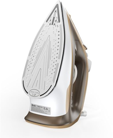 1500W Steam Iron for Clothes with 11.84oz Water Tank, 15-Second Fast Heat-Up, Ceramic Soleplate, Anti-Drip & Auto-Off, Burst of Steam & Self-Cleaning