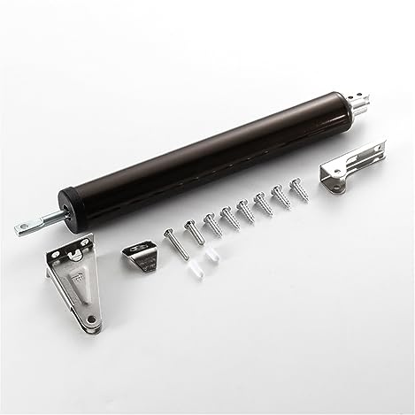 Apriporta, Tampone idraulico automatico Chiudiporta Posizionamento a 90 ° Porta della stanza silenziosa domestica pneumatico Ferramenta for mobili per cancello scorrevole(Coffee)