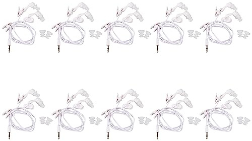 Tuminfar 10X Ecouteur A L'Epreuve de l'eau Intra-Auriculaire pour MP3 MP4 Blanc sous-