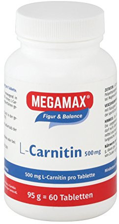 MEGAMAX L Carnitin 500 mg Tabletten 60 St