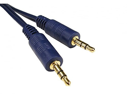 Alida Systems 10 m Klinkenkabel – geschirmt & 24 Karat vergoldete Verbindung – Dunkelblau