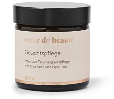 natürliche Gesichtspflegecreme - Feuchtigkeitsspendend mit purem Aloe Vera und reiner Hyaluronsäure - für jeden Hauttyp geeignet