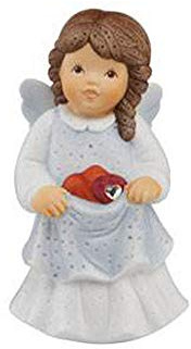 Goebel Schutzengel Figur, Porzellan, Mehrfarbig, 4.5x4x8 cm