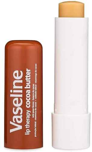 Vaseline Lip Therapy Stick Cocoa Butter with Petroleum Jelly for Soft Smooth Lips | Intensive Lip Repair Treatment 4.8g