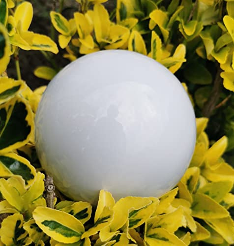 Jürgen Bocker Garten-Ambiente Dekorationskugel 15 cm Edelstahl weiß poliert Dekokugel Edelstahlkugel Gartenkugel