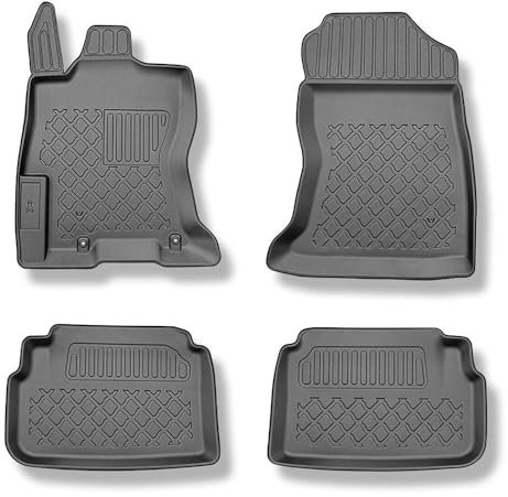 Mossa - TPE Fußmatten Auto kompatibel mit Subaru XV II e-Boxer SUV (12.2019-10.2023) - schwarz Automatten Autoteppiche - G