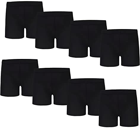 Girls Shorts, 8 Pack Cotton Cycling Bike Sport Kids Shorts Girls3-4 Years