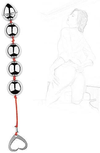 YUFENG2 Metall Analkugeln Anal Kette mit Kugeln Analperlen Analplug Liebeskugeln Butt Plug Vaginal G-Punkt Prostata Stimulation Masturbation Fetisch Analsexspielzeug für Männer Frauen (30mm, 5 Kugel)