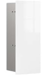 Emco WC-Modul asis Pure mit Glasfront Türanschlag rechts, Unterputz, 435mm, Alpinweiss