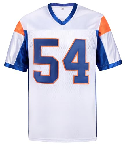 Afuby Thad Castle Jersey 54 Mountain State Football Trikots Blau Weiß S-XXXL