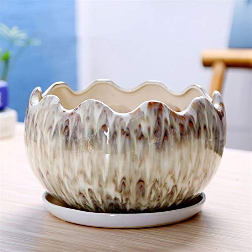 Pots De Fleurs En Céramique Blanche Pour Plantes Succulentes, Pot De Fleurs Pour Plantes Aromatiques, Pot De Fleurs Pour Plantes Succulentes, Pot De Fleurs Pour Plantes D'Intérieur Et D'Extérieur, D,