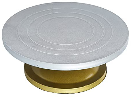 Alzata per Torta, Alzata per Decorazione Torta Girevole, Alzata per Torta Girevole, Alzata per Torta in Acciaio Addensato con Supporto per Torta Girevole a 360 Gradi per Negozio