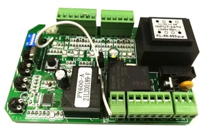 Motor de puerta corrediza, Versión Universal, abridor de Motor de puerta corredera, tarjeta de placa base, reemplaza la placa de circuito, Control remoto de código rodante de 433,92 Mhz para motor de