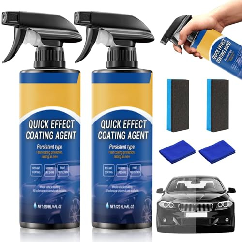 2 Stück Auto Spray Kratzer Entfernen, Quick Effect Coating Agent Kratzer Entfernen Auto, Scratch Remover Auto, Autospray Auto Kratzer Entferner Remove All Scratches