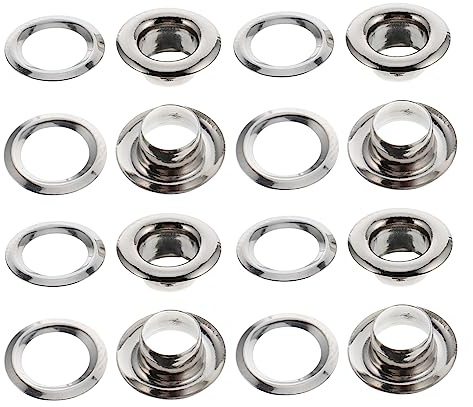 iplusmile 100Pezzi Occhielli per Tende Ottone Scorrevoli Riutilizzabili per Decorazione da Te per Tendaggi e Alta e Durata Design Moderno