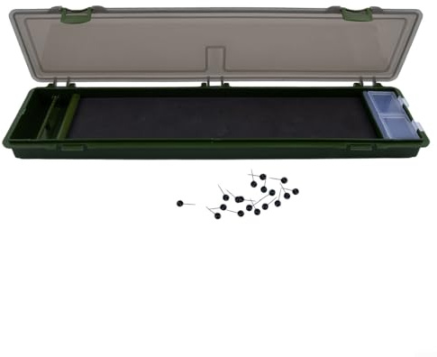 Boîte de rangement pour bas de ligne de pêche avec 15 épingles étanches, idéale pour une utilisation en extérieur