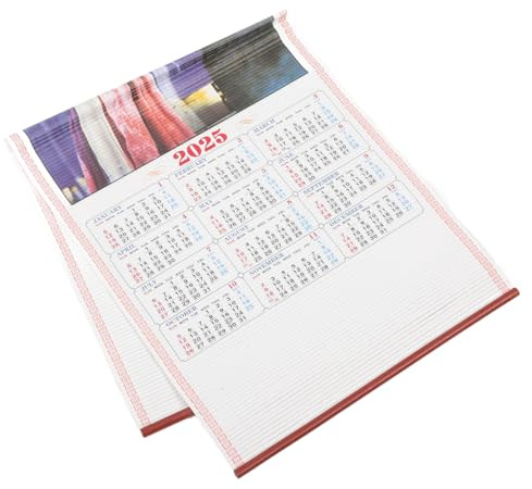ARTIBETTER Dekorativer Wandkalender Abreißbarer Jahreskalender mit Mondkalender Elementen für und Büro für Traditioneller Kultur
