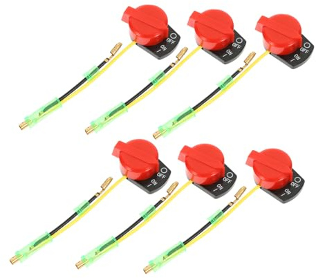 FUTUREORYY 6pezzi Interruttore off Motore Compatibile con Tagliaerba Elettrico Macchina da Giardino Pompa Acqua e Generatori Semplice da Usare e Affidabile per Motori Benzina