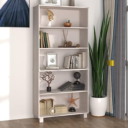 Frdhee Eckschrank Wohnzimmer Anrichte,Highboard HAMAR Massivholz Kiefer Weiß,Vorratsschrank für Küche,Esszimmer und Wohnzimmer