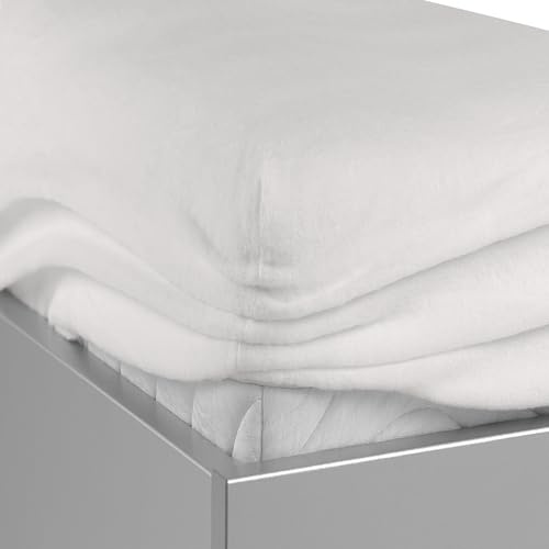 Erwin Müller Matratzen-Spannbezug Dresden für Boxspringbett Stretch-Molton weiß Größe 90x190 cm - 100x200 cm