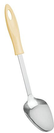 Metaltex Cuchara de Servir con Mango ABS, Acero Inoxidable, Vainilla, 30x4x5 cm