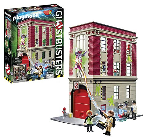 PLAYMOBIL Ghostbusters 9219 - Ghostbusters Feuerwache, ab 6 Jahren [Exklusiv bei Amazon]