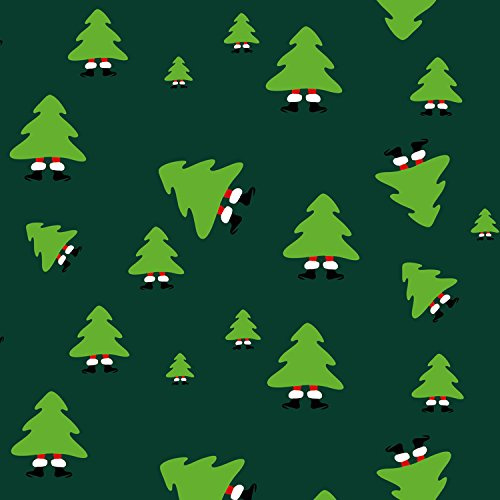 Weihnachtsgeschenkpapier Merry Christmas Grün - 3er Set