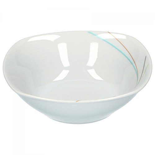 Van Well Aliha Müslischale, Suppenschale, kleine Schale, Ø 14,3 cm, 300 ml, Liniendekor, edles Marken-Porzellan
