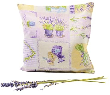 Lavendelkissen - Beige - Duftkissen handgenäht mit 85g Lavendelblüten aus der Provence - Lavendel Kissen