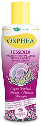 Orphea, Linea Detergenza, Essenza Biancheria al Profumo di Patchouli della Malesia, Freschezza a Lunga Durata su Tutti i Tessuti, Confezione da 200 ml