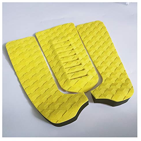 Z-LIANG 3 Stück Rutsch-Stomp-Pad Eva Surfbrett Traktionsmatte Tail Pads für Paddelplatte, Kajak, Skimboard (Color : Yellow)