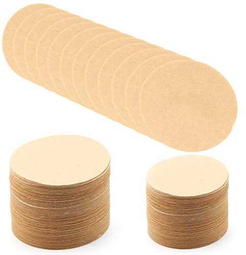 AIEX 700 Stück Ungebleichtes Papier Kaffeefilter Runde Ersatz-Kaffeefilter Passend für Aerobie Kaffee- und Espressomaschinen (6.4 cm Durchmesser)
