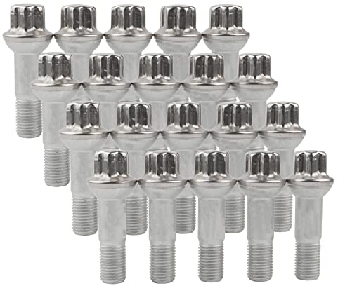 14mm x 1.5 Wheel Lug Bolt OE Factory Wheel 0009905407 Compatible with ML500 S550 CL63 ML350 GLK350 CL500 GL450, Pack of 20