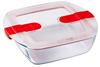 Pyrex Cook&Heat Luftdicht, quadratisch, 21 x 17 x 6 cm, 1 l