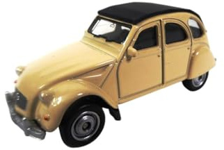 Auto in miniatura 3 pollici (circa 8 cm) CITROEN 2CV beige - Welly 52311