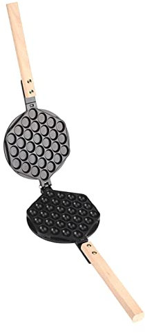 Gofrera de Wafles en Forma de Huevo, Moldes para Hornear con Diseño Antiadherente y Asa de - Ideal para Uso en Casa y Comercial