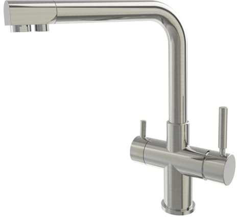 Shurity 520 Rubinetto da cucina 5 vie 3/8″ (Nickel Spazzolato)